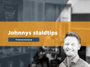 Johnnys staldtips timeanalyse